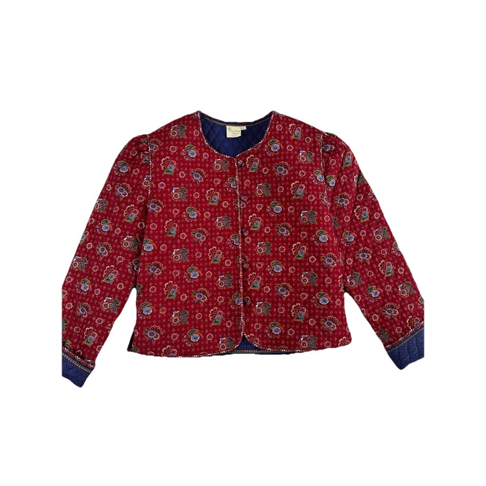 Vera Bradley Red Floral Quilted Jacket